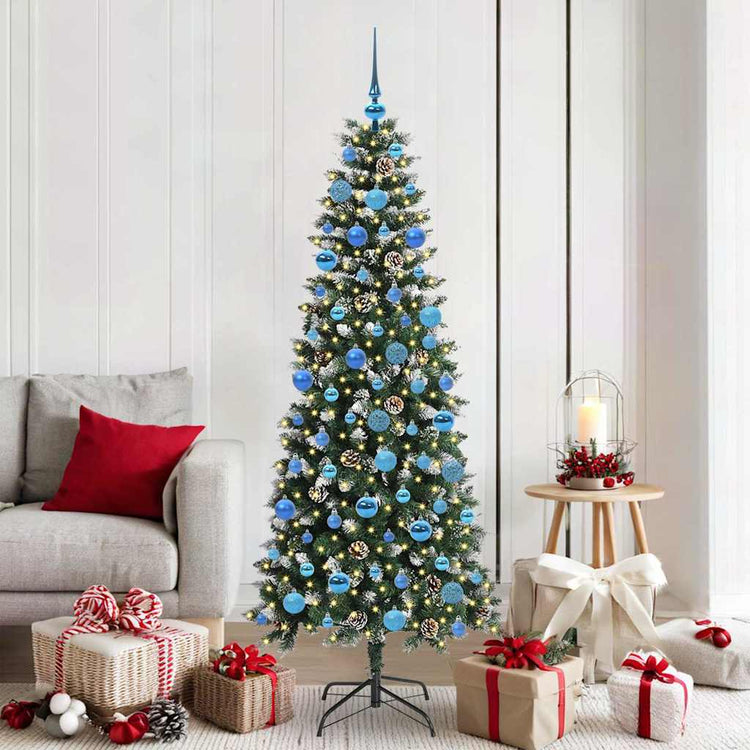Künstlicher Weihnachtsbaum von Vidaxx mit 300 LEDs, grün, 180 cm, PVC und Kunststoff und Stahl