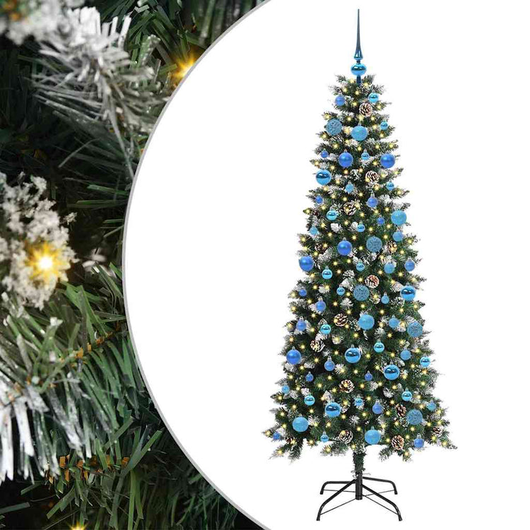 Künstlicher Weihnachtsbaum von Vidaxx mit 300 LEDs, grün, 180 cm, PVC und Kunststoff und Stahl