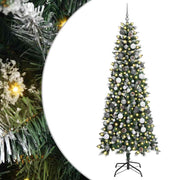 VidaXL künstlicher Weihnachtsbaum mit 300 LEDs grün, 210 cm PVC und Kunststoff und Stahl - afbeelding 2