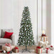 VidaXL künstlicher Weihnachtsbaum mit 300 LEDs grün, 210 cm PVC und Kunststoff und Stahl