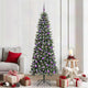 VidaXL künstlicher Weihnachtsbaum mit 300 LEDs grün, 210 cm PVC und Kunststoff und Stahl