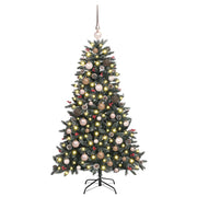 Vidaxx künstlicher Weihnachtsbaum mit 150 LED grün, 150 cm PVC und Kunststoff und Stahl - afbeelding 3