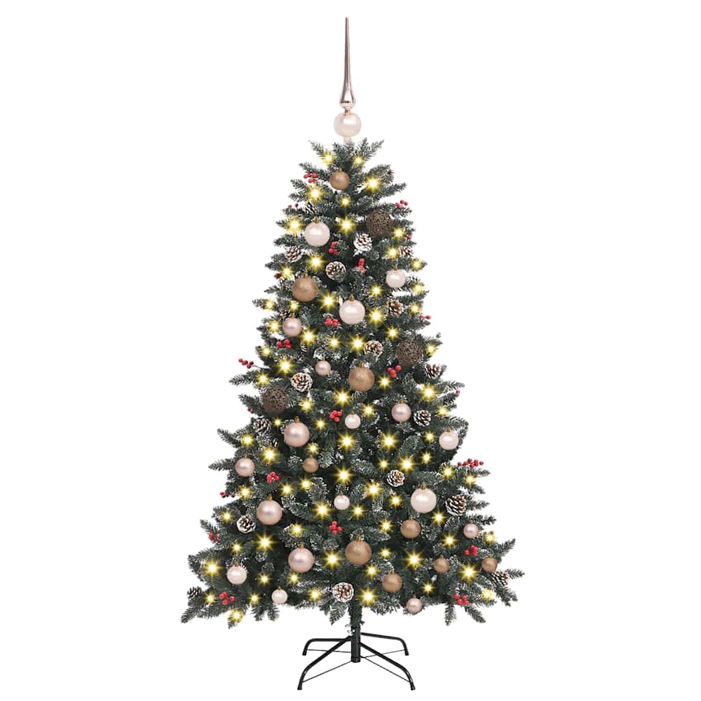 Vidaxx künstlicher Weihnachtsbaum mit 150 LED grün, 150 cm PVC und Kunststoff und Stahl