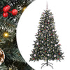 VidaXL künstlicher Weihnachtsbaum mit 150 LEDs grün, 150 cm PVC und Kunststoff und Stahl