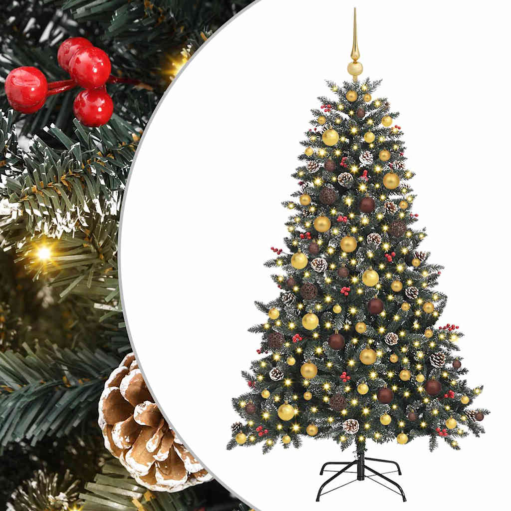 Künstlicher Weihnachtsbaum von Vidaxx mit 300 LEDs, grün, 180 cm, PVC und Kunststoff und Stahl