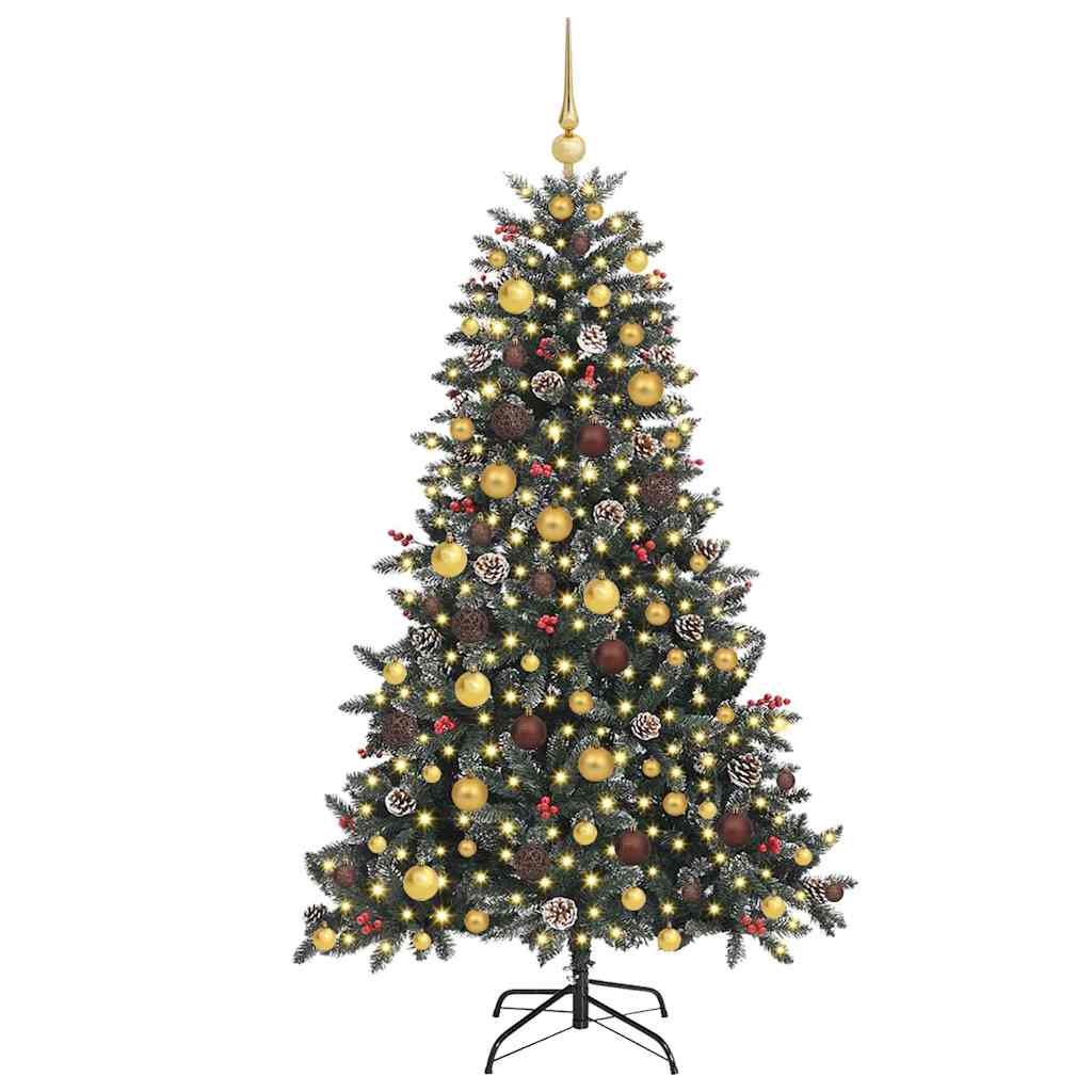 Künstlicher Weihnachtsbaum von Vidaxx mit 300 LEDs, grün, 180 cm, PVC und Kunststoff und Stahl