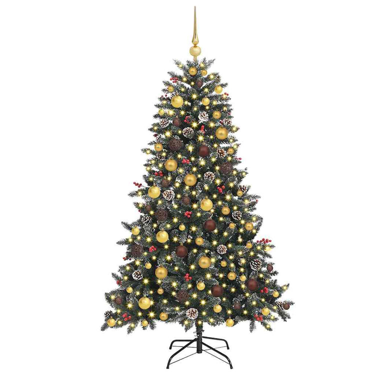 Künstlicher Weihnachtsbaum von Vidaxx mit 300 LEDs, grün, 180 cm, PVC und Kunststoff und Stahl