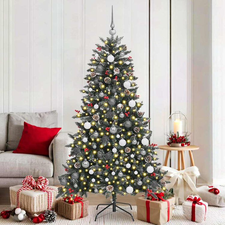 Künstlicher Weihnachtsbaum von Vidaxx mit 300 LEDs, grün, 180 cm, PVC und Kunststoff und Stahl