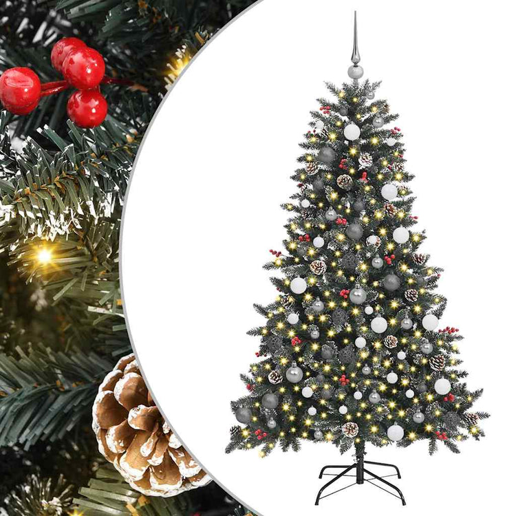 Künstlicher Weihnachtsbaum von Vidaxx mit 300 LEDs, grün, 180 cm, PVC und Kunststoff und Stahl
