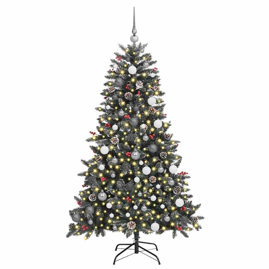Künstlicher Weihnachtsbaum von Vidaxx mit 300 LEDs, grün, 180 cm, PVC und Kunststoff und Stahl