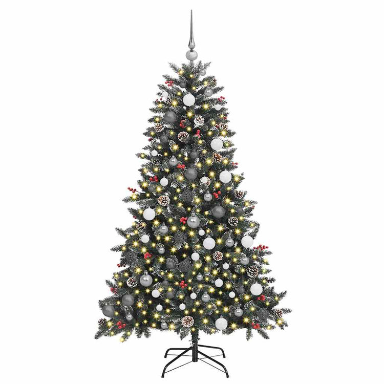 Künstlicher Weihnachtsbaum von Vidaxx mit 300 LEDs, grün, 180 cm, PVC und Kunststoff und Stahl