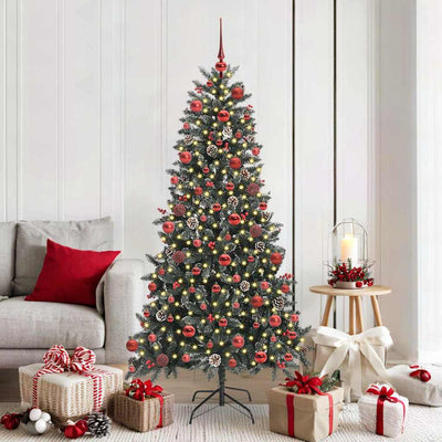 Künstlicher Weihnachtsbaum von Vidaxx mit 300 LEDs, grün, 180 cm, PVC und Kunststoff und Stahl