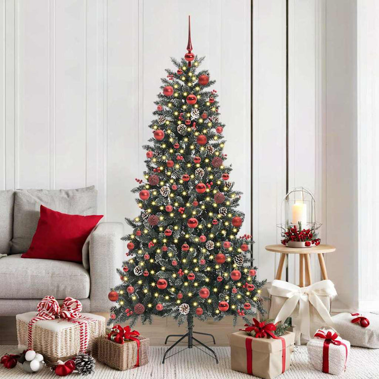 Künstlicher Weihnachtsbaum von Vidaxx mit 300 LEDs, grün, 180 cm, PVC und Kunststoff und Stahl