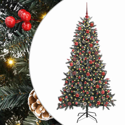 Künstlicher Weihnachtsbaum von Vidaxx mit 300 LEDs, grün, 180 cm, PVC und Kunststoff und Stahl