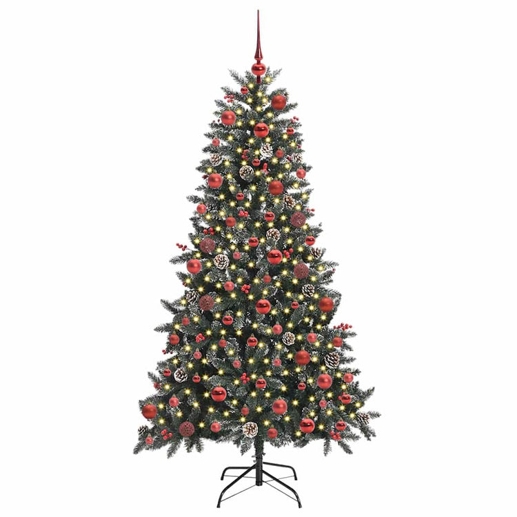 Künstlicher Weihnachtsbaum von Vidaxx mit 300 LEDs, grün, 180 cm, PVC und Kunststoff und Stahl
