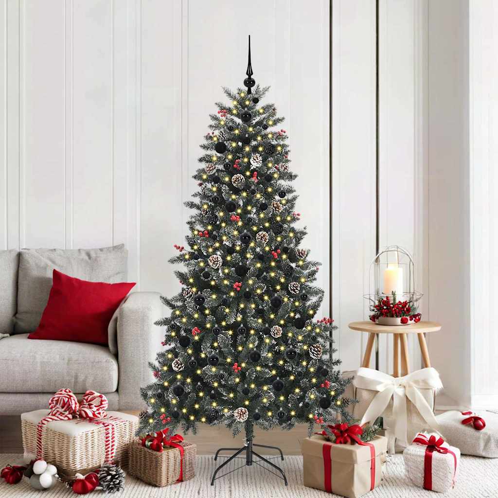 Künstlicher Weihnachtsbaum von Vidaxx mit 300 LEDs, grün, 180 cm, PVC und Kunststoff und Stahl