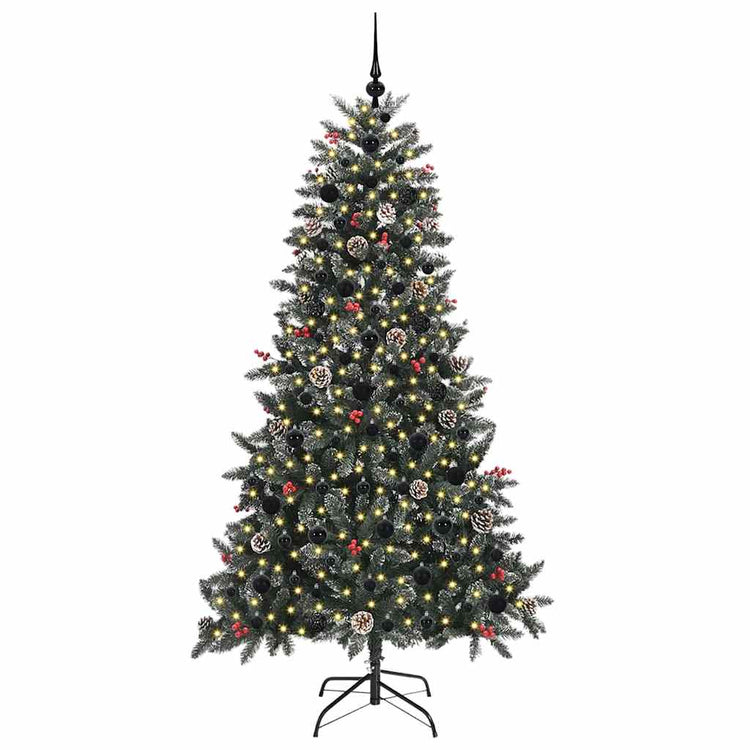 Künstlicher Weihnachtsbaum von Vidaxx mit 300 LEDs, grün, 180 cm, PVC und Kunststoff und Stahl