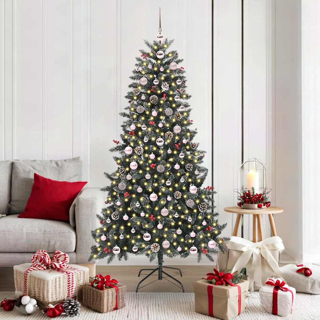 Künstlicher Weihnachtsbaum von Vidaxx mit 300 LEDs, grün, 180 cm, PVC und Kunststoff und Stahl