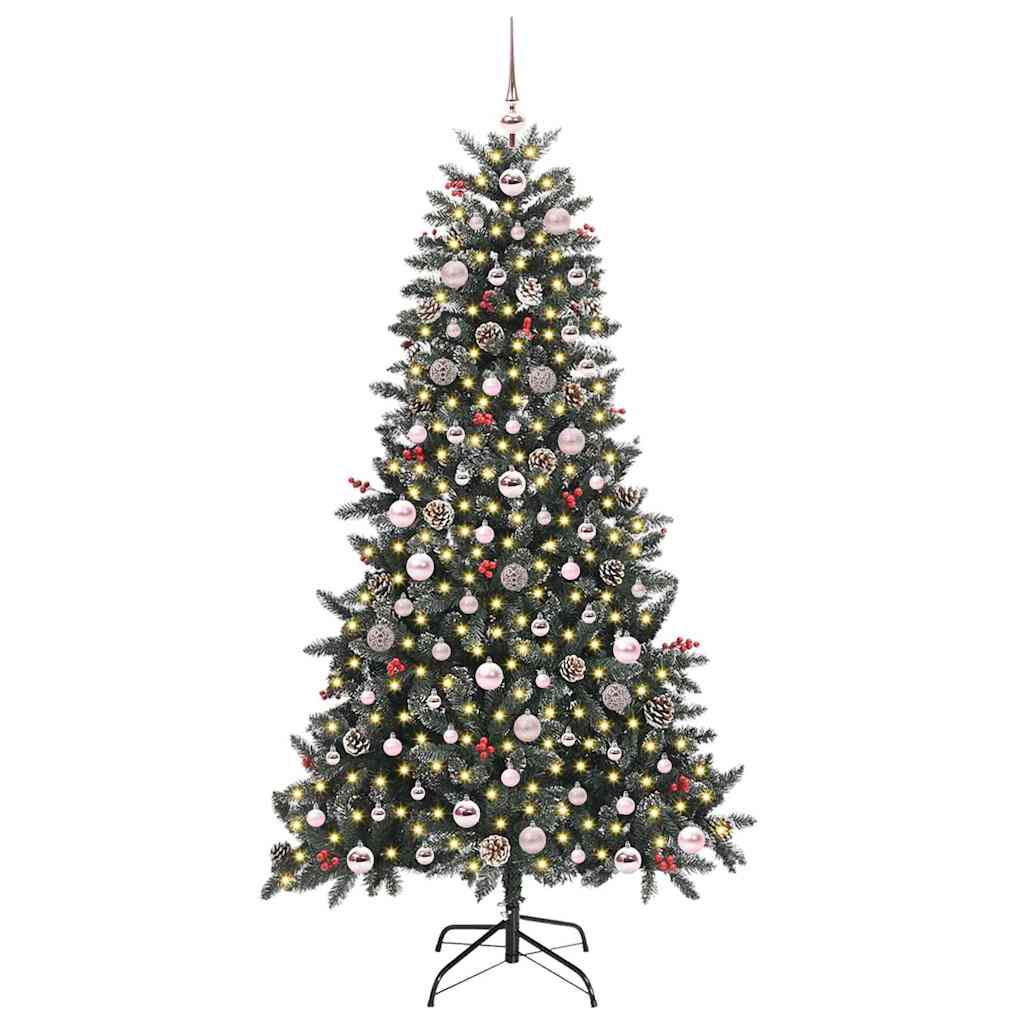 Künstlicher Weihnachtsbaum von Vidaxx mit 300 LEDs, grün, 180 cm, PVC und Kunststoff und Stahl