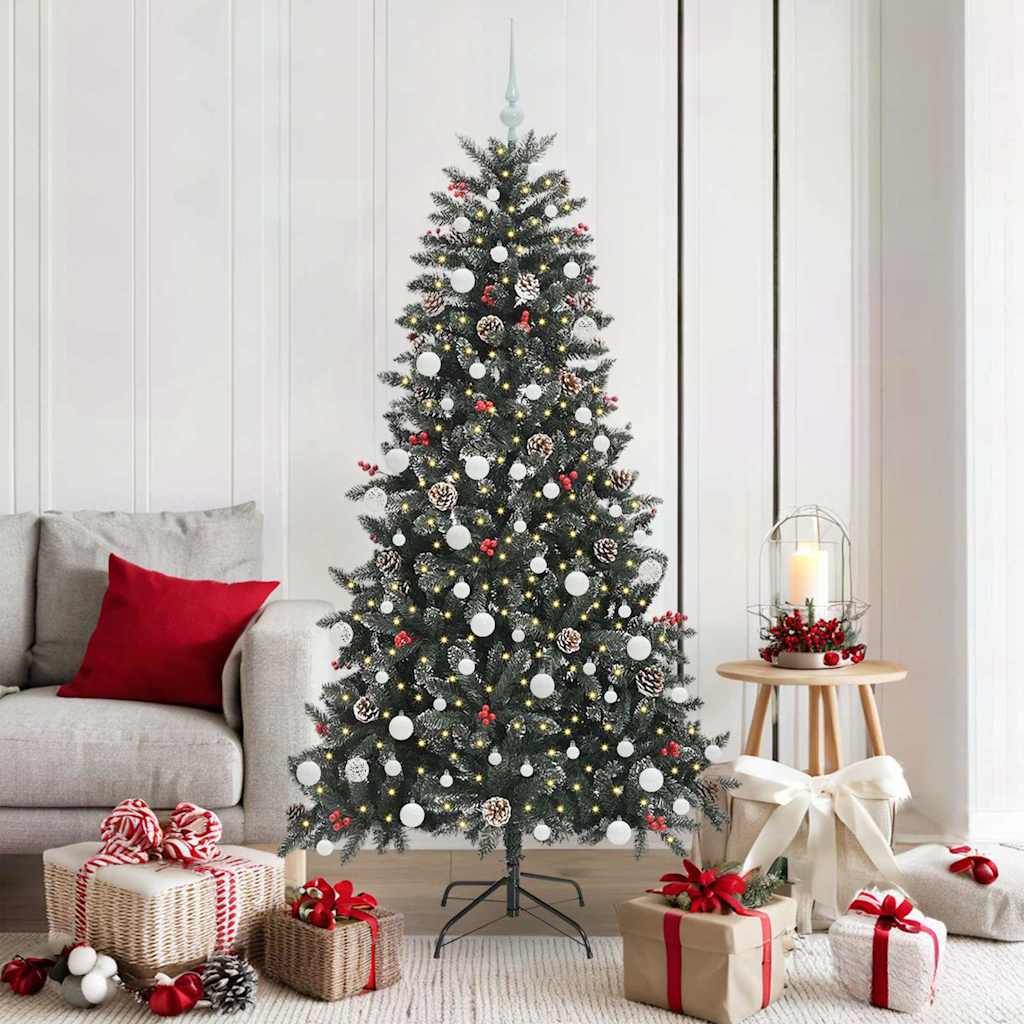 Künstlicher Weihnachtsbaum von Vidaxx mit 300 LEDs, grün, 180 cm, PVC und Kunststoff und Stahl