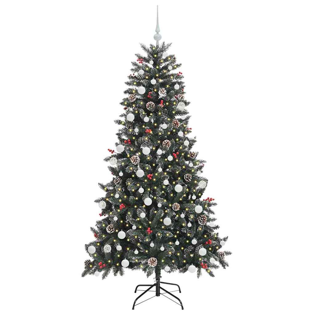 Künstlicher Weihnachtsbaum von Vidaxx mit 300 LEDs, grün, 180 cm, PVC und Kunststoff und Stahl