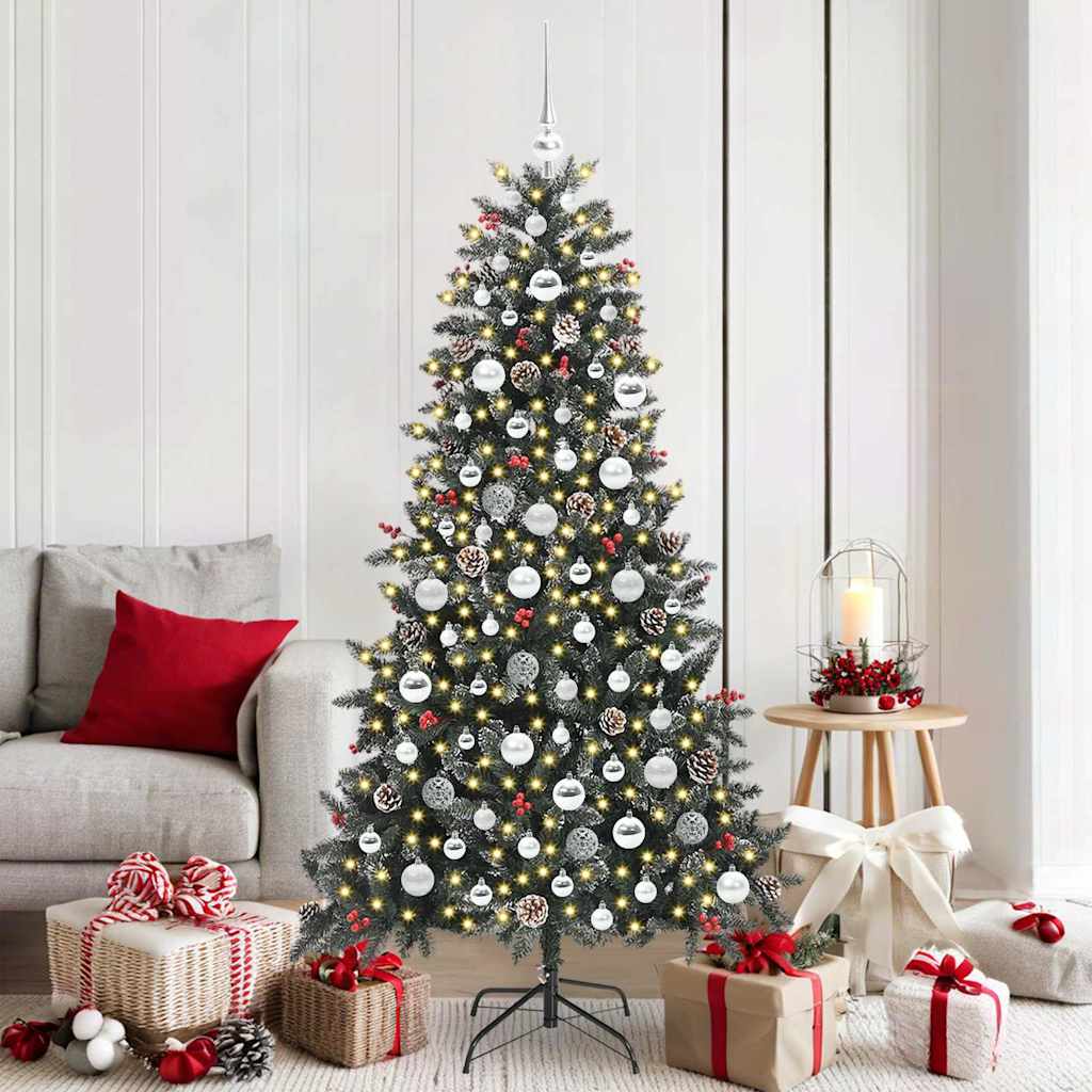 Künstlicher Weihnachtsbaum von Vidaxx mit 300 LEDs, grün, 180 cm, PVC und Kunststoff und Stahl