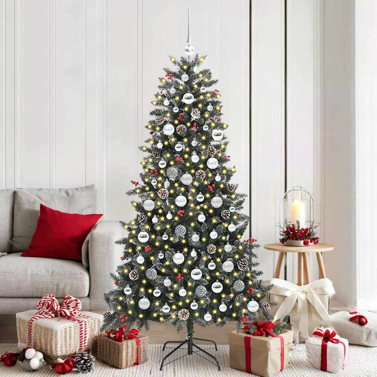 Künstlicher Weihnachtsbaum von Vidaxx mit 300 LEDs, grün, 180 cm, PVC und Kunststoff und Stahl