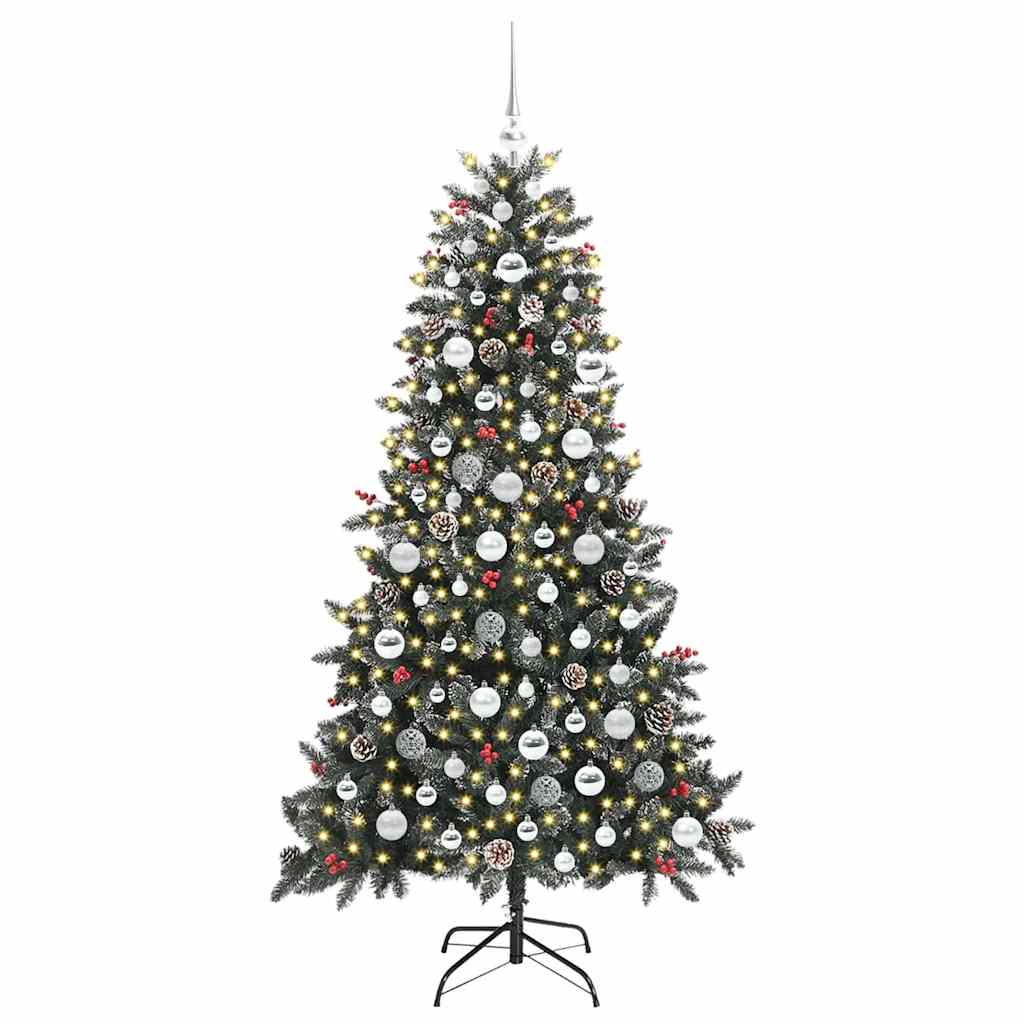 Künstlicher Weihnachtsbaum von Vidaxx mit 300 LEDs, grün, 180 cm, PVC und Kunststoff und Stahl