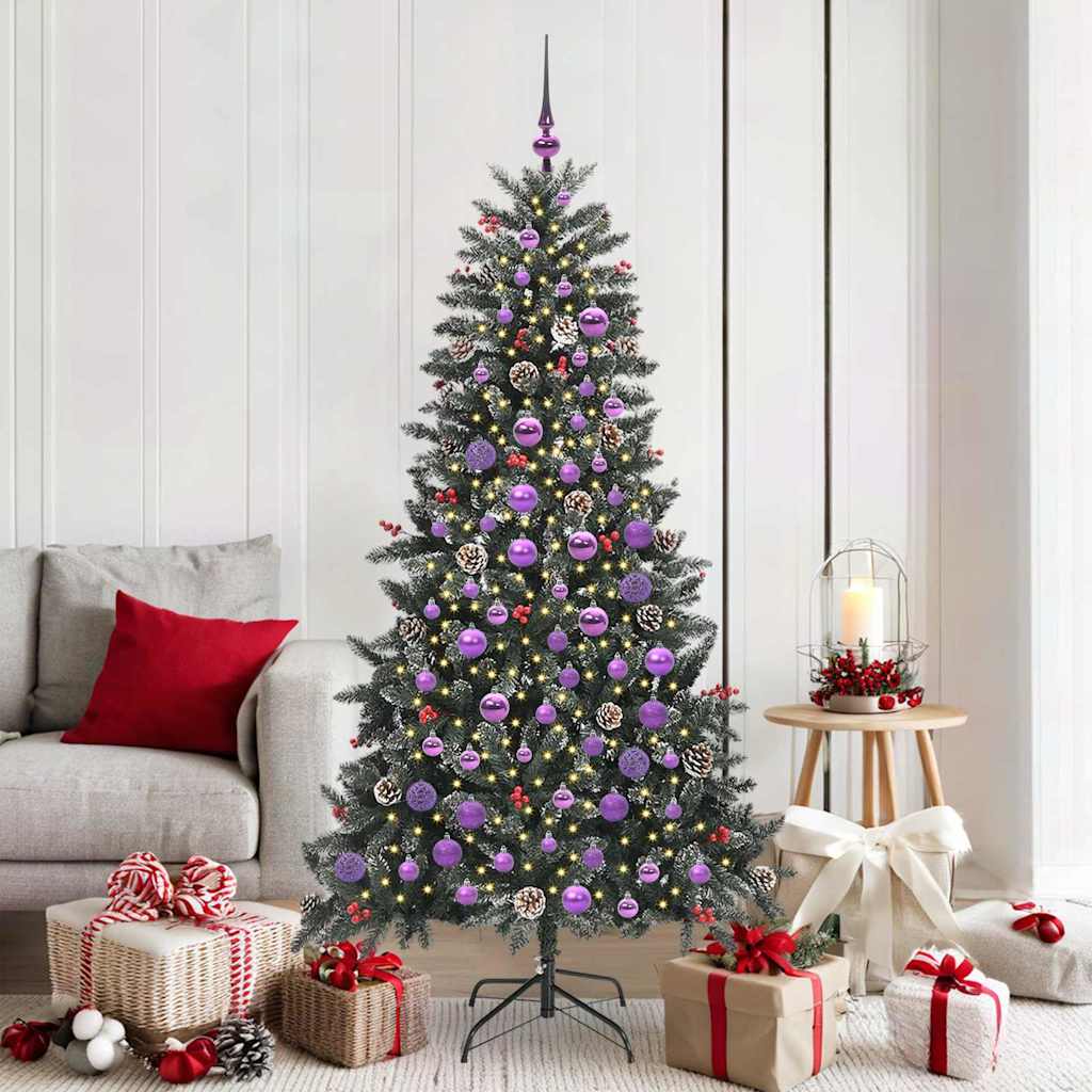 Künstlicher Weihnachtsbaum von Vidaxx mit 300 LEDs, grün, 180 cm, PVC und Kunststoff und Stahl