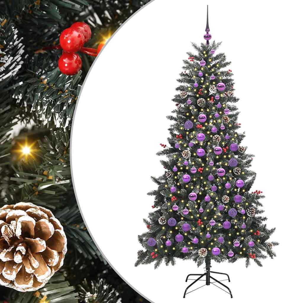 Künstlicher Weihnachtsbaum von Vidaxx mit 300 LEDs, grün, 180 cm, PVC und Kunststoff und Stahl