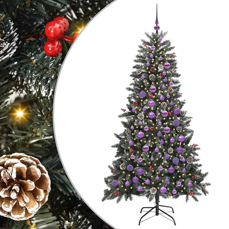 Künstlicher Weihnachtsbaum von Vidaxx mit 300 LEDs, grün, 180 cm, PVC und Kunststoff und Stahl
