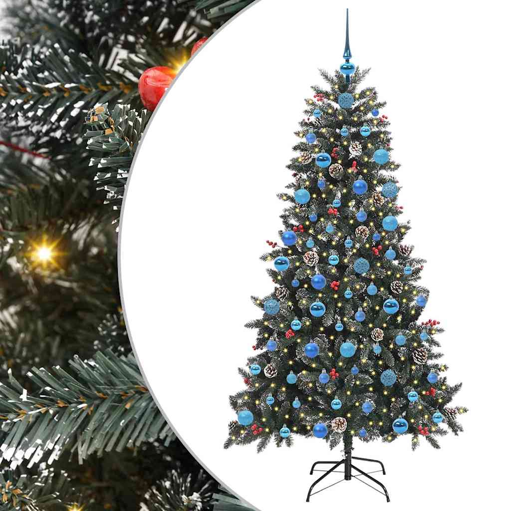 Künstlicher Weihnachtsbaum von Vidaxx mit 300 LEDs, grün, 180 cm, PVC und Kunststoff und Stahl