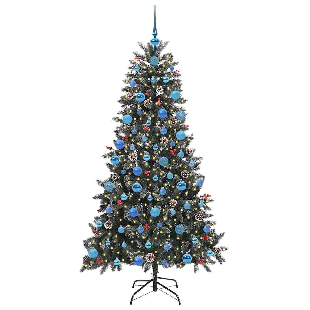 Künstlicher Weihnachtsbaum von Vidaxx mit 300 LEDs, grün, 180 cm, PVC und Kunststoff und Stahl