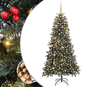 VidaXL künstlicher Weihnachtsbaum mit 300 LEDs grün, 210 cm PVC und Kunststoff und Stahl - afbeelding 2