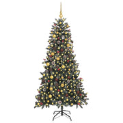 VidaXL künstlicher Weihnachtsbaum mit 300 LEDs grün, 210 cm PVC und Kunststoff und Stahl - afbeelding 3