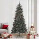 Vidaxx künstlicher Weihnachtsbaum mit 300 LEDs grün, 240 cm PVC und Kunststoff und Stahl