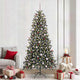 Vidaxx künstlicher Weihnachtsbaum mit 300 LEDs grün, 240 cm PVC und Kunststoff und Stahl