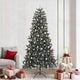 Vidaxx künstlicher Weihnachtsbaum mit 300 LEDs grün, 240 cm PVC und Kunststoff und Stahl