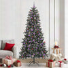 Vidaxx künstlicher Weihnachtsbaum mit 300 LEDs grün, 240 cm PVC und Kunststoff und Stahl