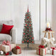 VidaXL künstlicher Weihnachtsbaum mit 150 LEDs grün, 120 cm PVC und Kunststoff und Stahl