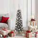 VidaXL künstlicher Weihnachtsbaum mit 150 LEDs grün, 120 cm PVC und Kunststoff und Stahl