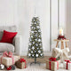 VidaXL künstlicher Weihnachtsbaum mit 150 LEDs grün, 120 cm PVC und Kunststoff und Stahl