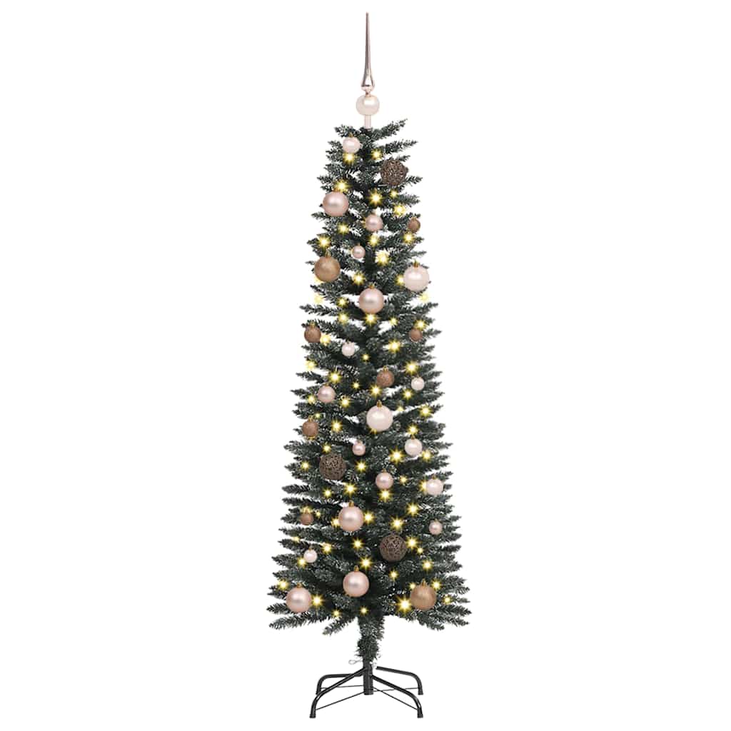 Vidaxx künstlicher Weihnachtsbaum mit 150 LED grün, 150 cm PVC und Kunststoff und Stahl