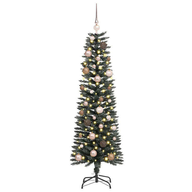 Vidaxx künstlicher Weihnachtsbaum mit 150 LED grün, 150 cm PVC und Kunststoff und Stahl