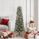 VidaXL künstlicher Weihnachtsbaum mit 150 LEDs grün, 150 cm PVC und Kunststoff und Stahl