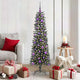 VidaXL künstlicher Weihnachtsbaum mit 150 LEDs grün, 150 cm PVC und Kunststoff und Stahl