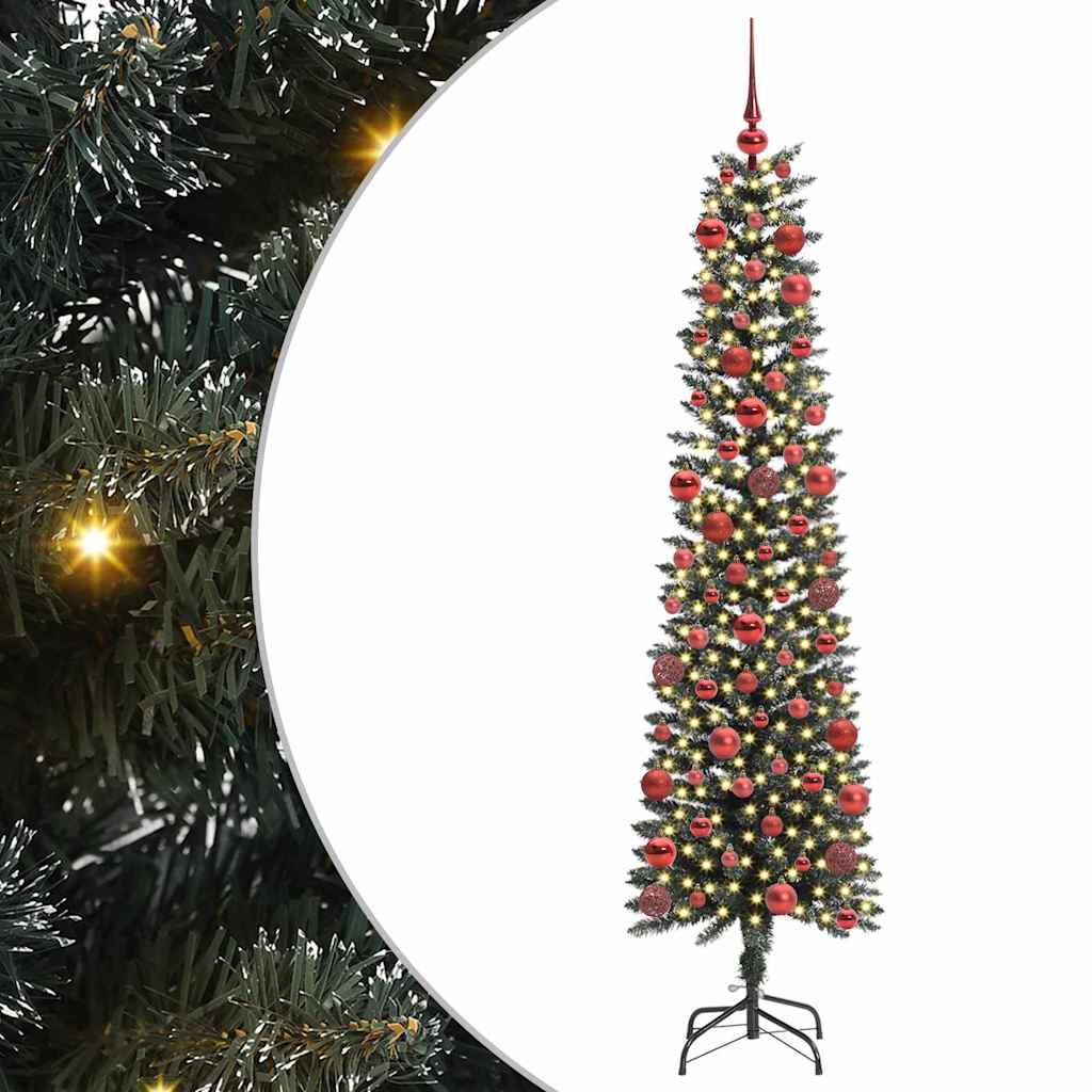Künstlicher Weihnachtsbaum von Vidaxx mit 300 LEDs, grün, 180 cm, PVC und Kunststoff und Stahl