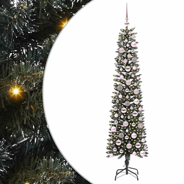 Künstlicher Weihnachtsbaum von Vidaxx mit 300 LEDs, grün, 180 cm, PVC und Kunststoff und Stahl