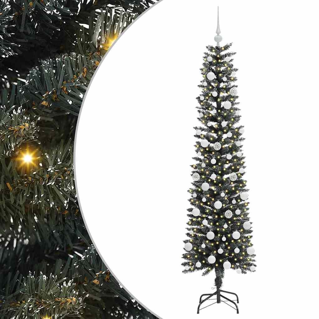 Künstlicher Weihnachtsbaum von Vidaxx mit 300 LEDs, grün, 180 cm, PVC und Kunststoff und Stahl