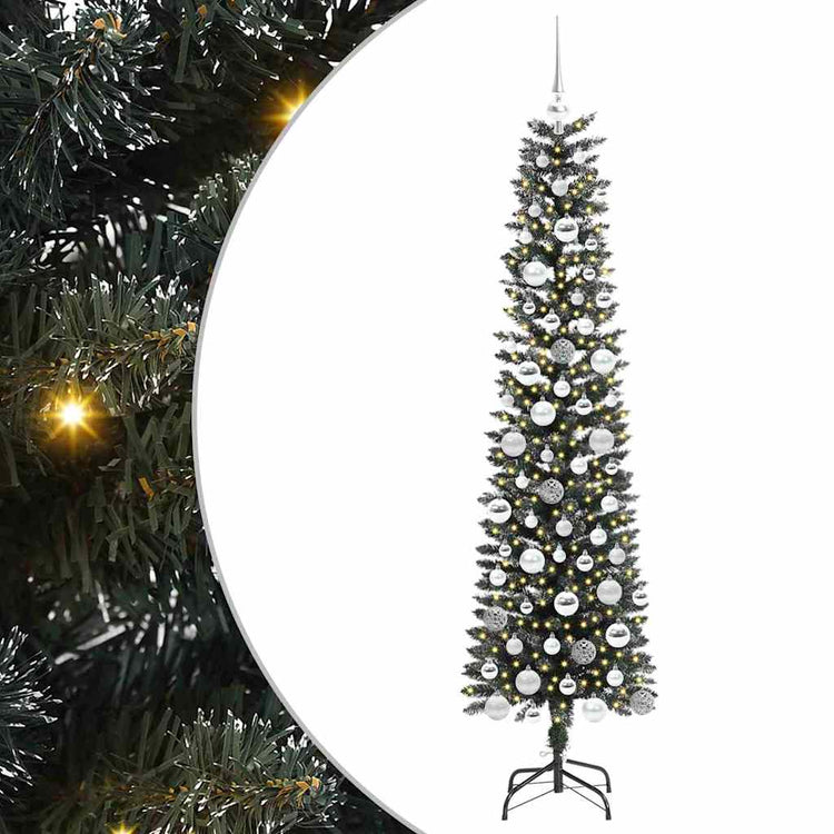 Künstlicher Weihnachtsbaum von Vidaxx mit 300 LEDs, grün, 180 cm, PVC und Kunststoff und Stahl